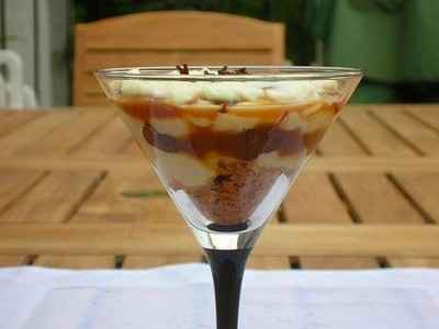 Verrine nutella et confiture de lait