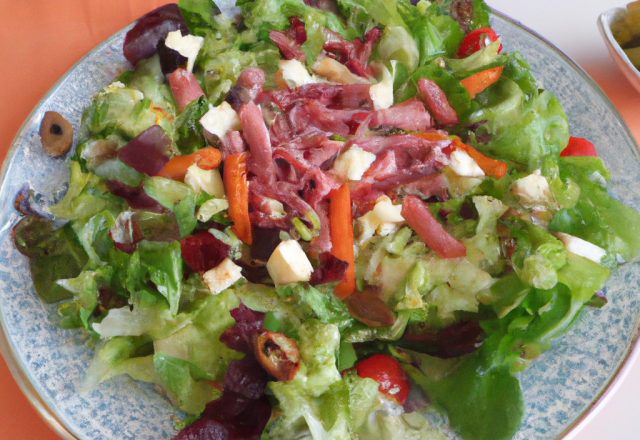 Salade gourmande maison