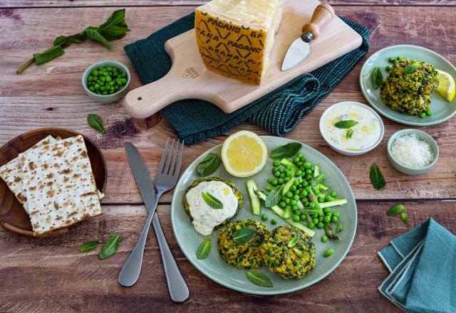 Galettes de légumes et Grana Padano AOP au four