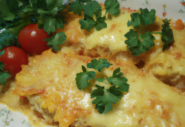 Escalopes de poulet au gratin