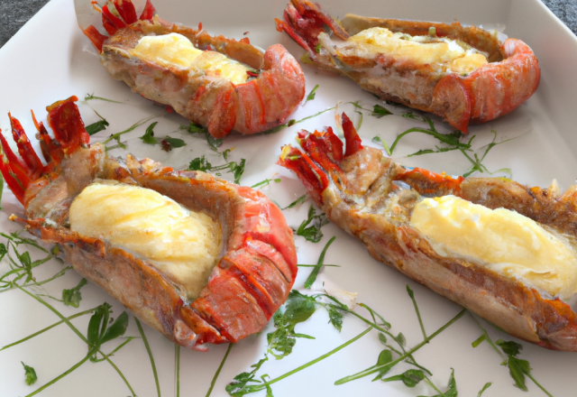 Langoustes en croûte à la vanille