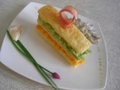 Millefeuilles potiron et brocolis