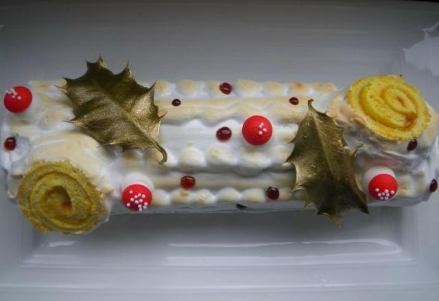 Bûche au citron meringuée