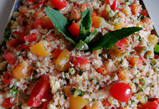 Salade de riz façon taboulé orientale...