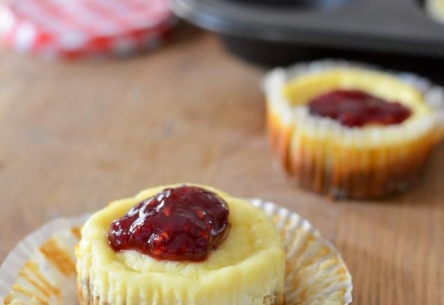 Mini-Cheesecakes à la Confiture de Framboises Bonne Maman