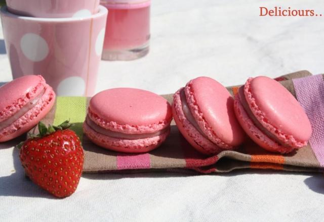 Macarons à la fraise faciles