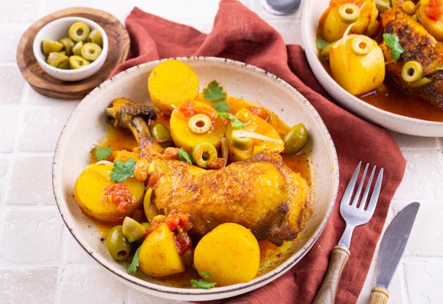 Tajine de poulet aux olives et citrons confits : testez cette recette irrésistible du chef Abdel Alaoui !