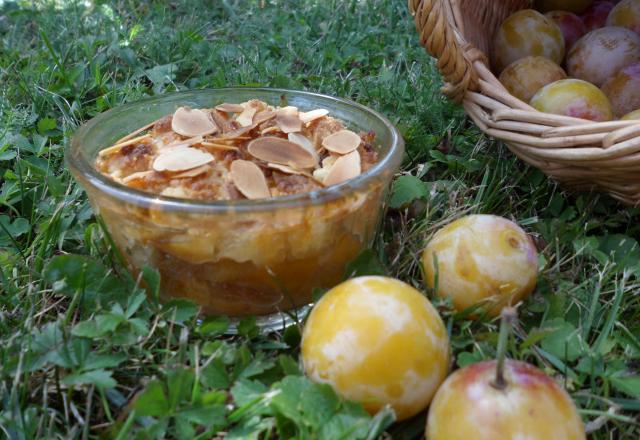 Crumble aux mirabelles maison