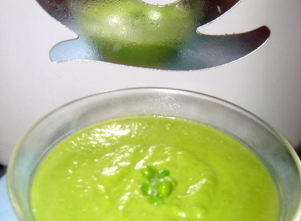 Velouté de petit pois maison