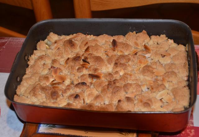 Crumble pommes cannelle selon mamie