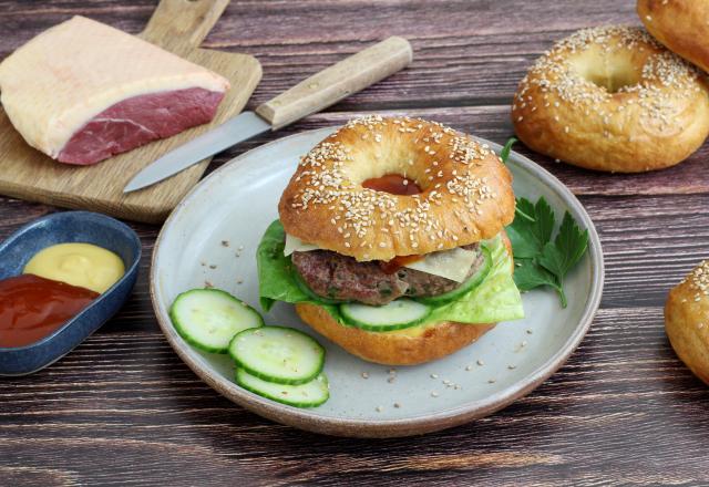 Bagels de steak haché de Magret de Canard