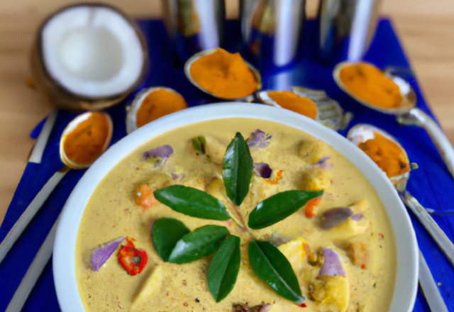 Curry au lait de coco: recette super facile! 