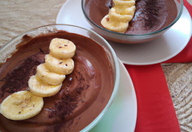 Mousseux chocolat bananes