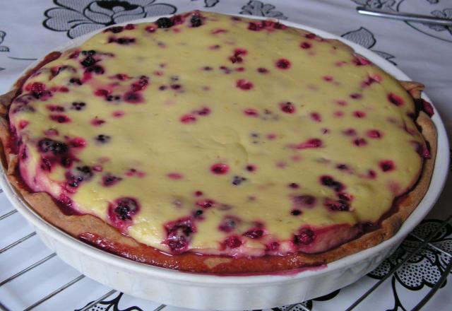 Tarte aux baies à la faisselle