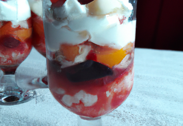 Verrine normande aux fruits de saisons