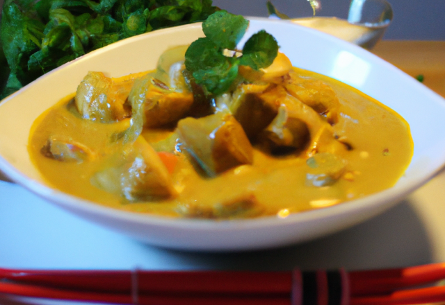 Poulet curry-coco classique