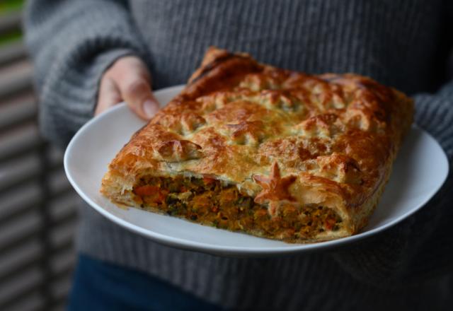 Tourte végétarienne façon welligton pie