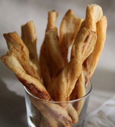 Torsades au parmesan et jambon de Parme