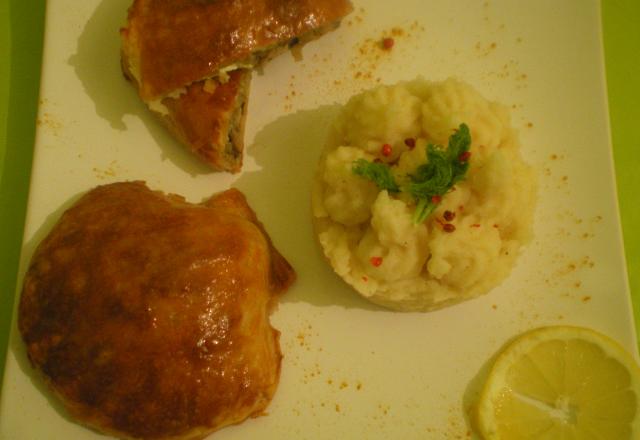 Coquille feuilleté au bar