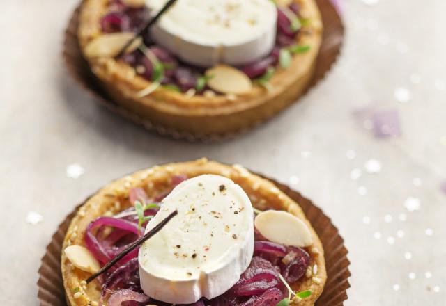 Tartelettes de confit d'oignons à la vanille son En Cas de Caprice