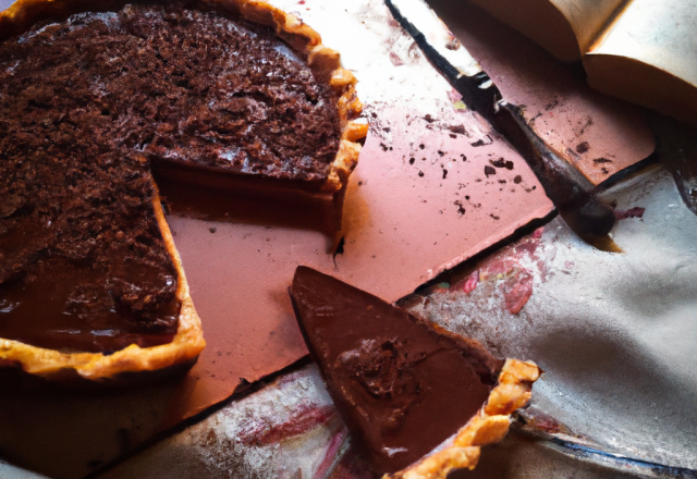 Tarte au chocolat amer