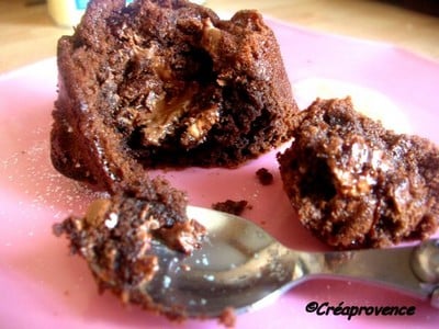 Muffins chocolat cœur de toblerone