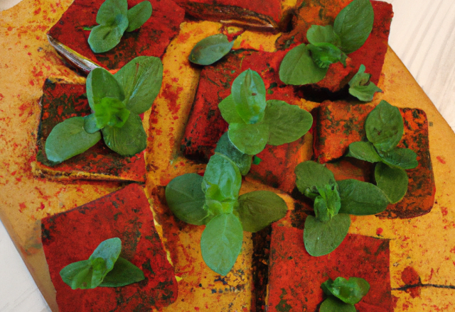 Briques turques à la menthe et aux paprika