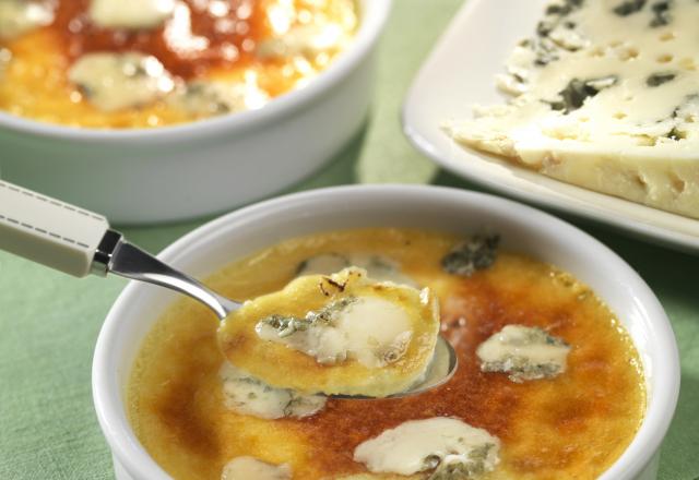 Crème brûlée au Roquefort