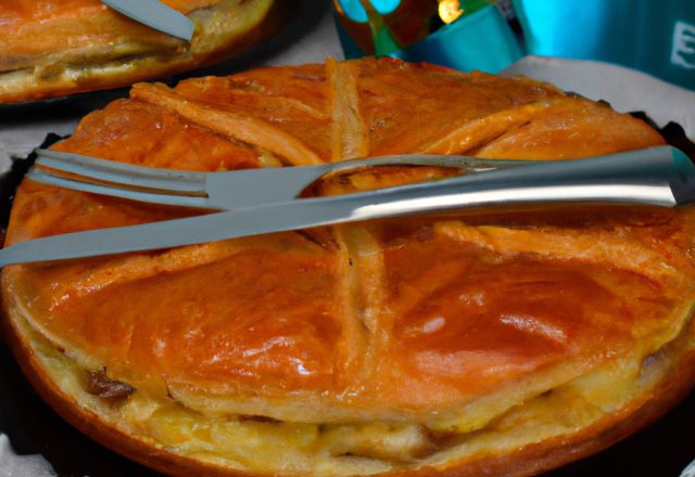 Galette des rois vanillée à la crème frangipane 