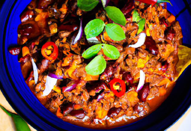 Chili con carne, le plein de saveurs et de textures