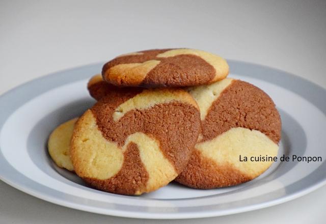 Biscuit chocolat vanille comme un tourbillon