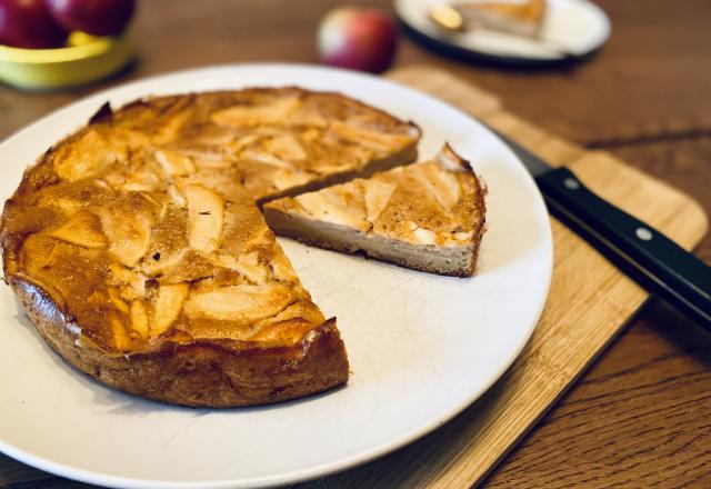 Gâteau invisible aux pommes facile