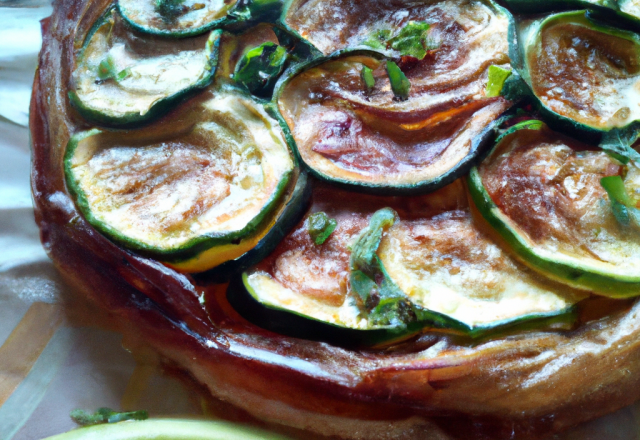 Tarte tatin de courgettes