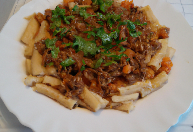 Pâtes à la bolognaise végétarienne