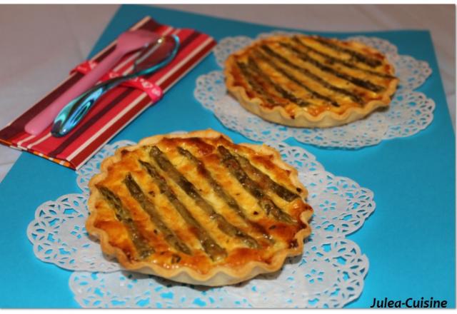 Quiche asperges, poulet et parmesan