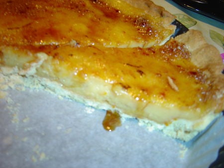 Tarte à l'orange facon créme brulée!