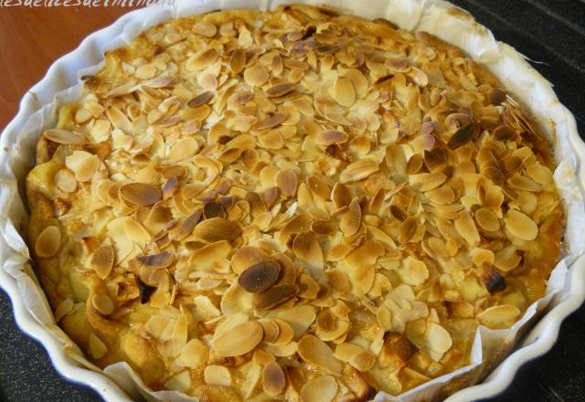 Tarte aux pommes et aux amandes