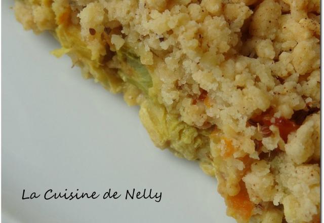 Haddock et Poireaux en Crumble parfumé à l'Ajowan