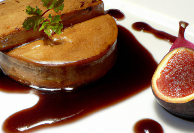 Foie gras à l'infusion de cabernet sauvignon