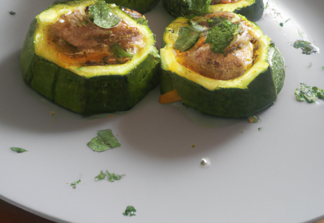 Courgettes farcies savoureuses