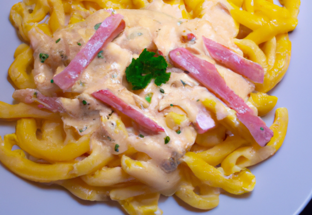 Philadelphia pasta jambon cru