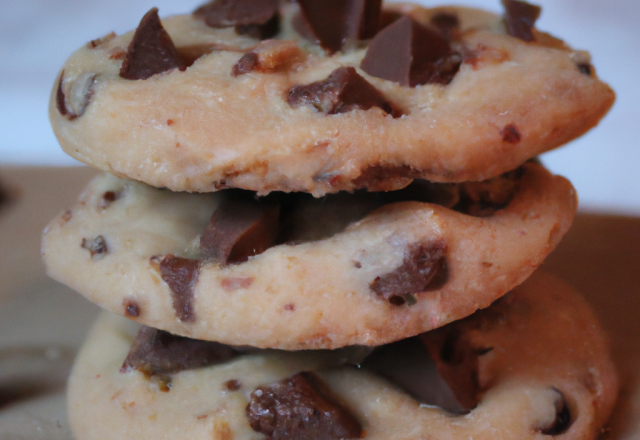 Cookies toblérone trois chocolat