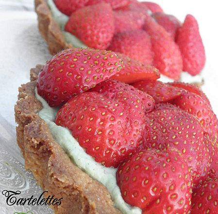 Tartelettes fraises et pistache