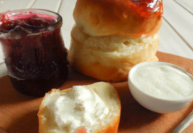 Brioche au yaourt et confiture de lait