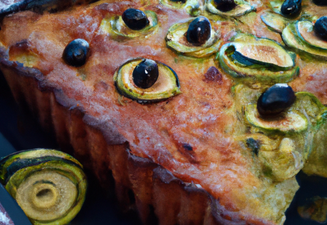 Gâteau de courgettes aux olives