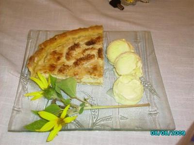 Tarte aux pommes et noix de coco