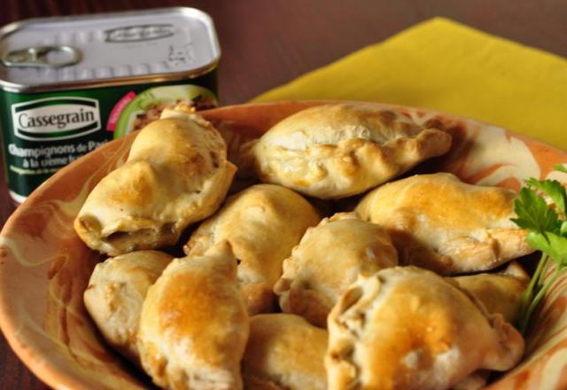 Empanadillas au champignons à la crème et au piment d'Espelette