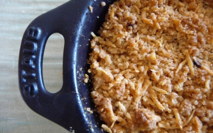 Crumble de patates douces et carottes