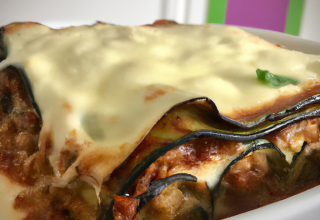 Lasagnes aux aubergines et courgettes