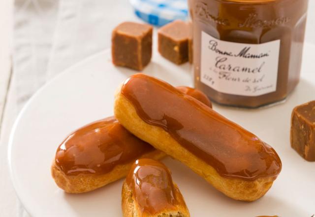 Éclairs au caramel à la fleur de sel